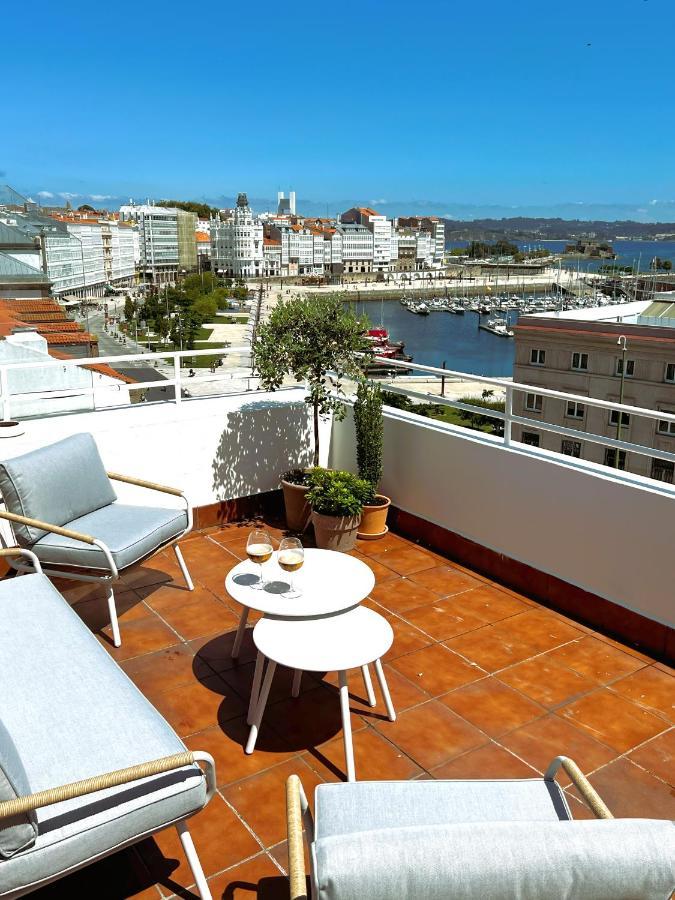 Atico Con Dos Terrazas E Increibles Vistas En Pleno Centro De A Coruna Exterior photo