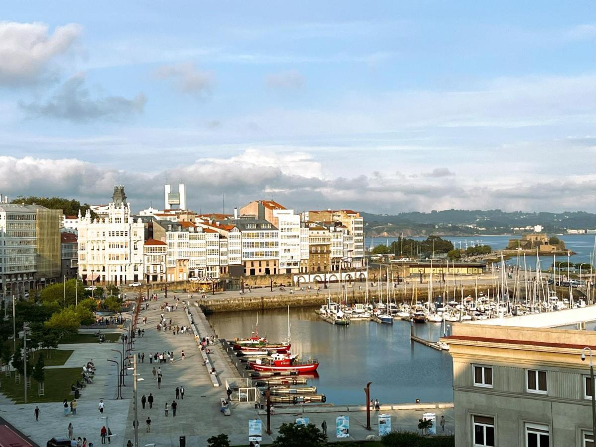 Atico Con Dos Terrazas E Increibles Vistas En Pleno Centro De A Coruna Exterior photo